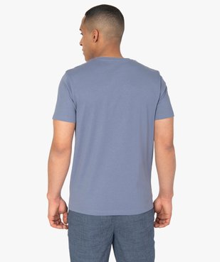 Tee-shirt homme à manches courtes uni vue3 - GEMO C4G HOMME - GEMO