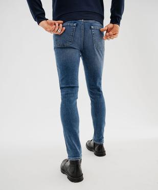Jean slim en denim de coton stretch délavé homme vue4 - GEMO 4G HOMME - GEMO