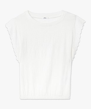 Tee-shirt femme sans manches en matière texturée vue4 - GEMO(FEMME PAP) - GEMO
