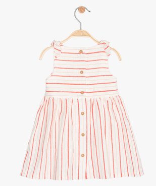 Robe bébé fille sans manches à rayures vue3 - GEMO (ENFANT) - GEMO