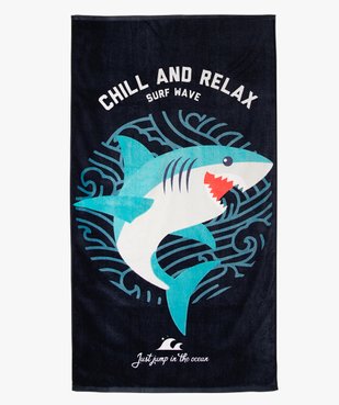 Drap de plage enfant avec motif requin vue1 - GEMO (ENFANT) - GEMO