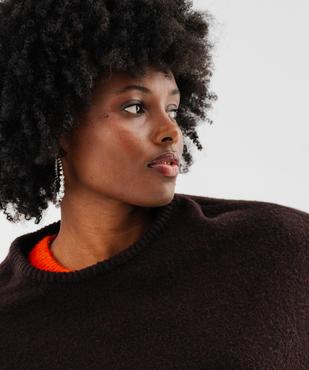 Poncho en maille à col rond femme vue2 - GEMO (ACCESS) - GEMO