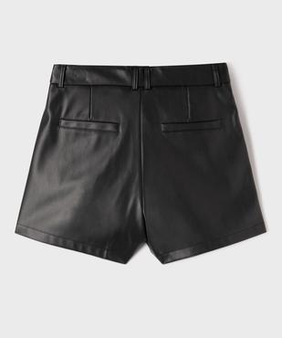 Short ample en cuir imitation fille vue3 - GEMO (JUNIOR) - GEMO