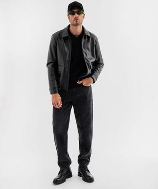 Jean loose en denim 100% coton homme vue5 - GEMO 4G HOMME - GEMO