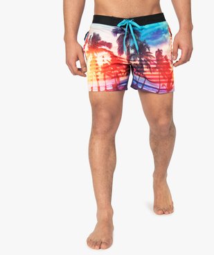 Short de bain homme motif palmiers - Freegun vue1 - FREEGUN - GEMO