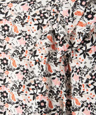 Blouse fille à manches longues motif fleuri - LuluCastagnette vue2 - LULUCASTAGNETTE - GEMO