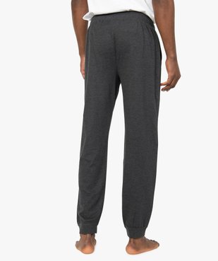 Pantalon de pyjama homme en jersey à taille élastique vue3 - GEMO(HOMWR HOM) - GEMO