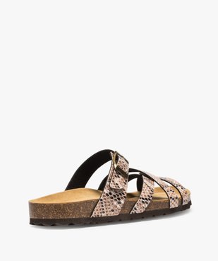 Sandales femme à brides croisées vue4 - GEMO (CASUAL) - GEMO