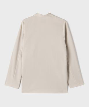 Veste blazer avec fermeture liens à nouer fille vue3 - GEMO (JUNIOR) - GEMO