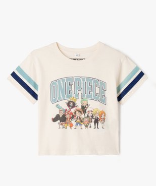 Tee-shirt à manches courtes avec motif manga fille - One Piece vue1 - ONE PIECE - GEMO