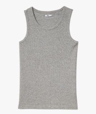 Débardeur uni en maille côtelée homme vue5 - GEMO 4G HOMME - GEMO