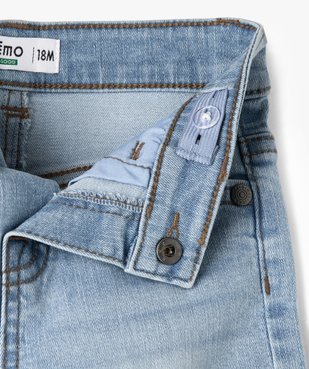 Short en jean extensible coupe slim bébé garçon vue2 - GEMO 4G BEBE - GEMO