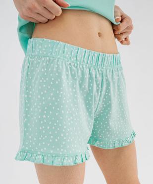 Short de pyjama avec finitions froncées femme vue2 - GEMO 4G FEMME - GEMO