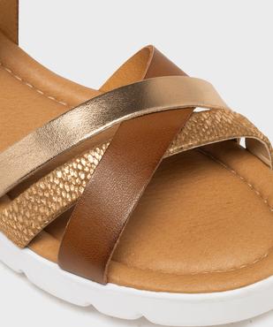 Sandales à brides croisées à petit talon compensé femme - Valentina Baldano vue6 - VALENTINA BALDA - GEMO