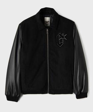 Blouson bi-matières avec motif poitrine et dos garçon - Camps United vue4 - CAMPS - GEMO