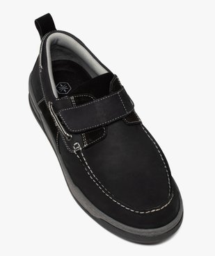 Chaussures bateau homme unies à scratch vue5 - GEMO (CONFORT) - GEMO