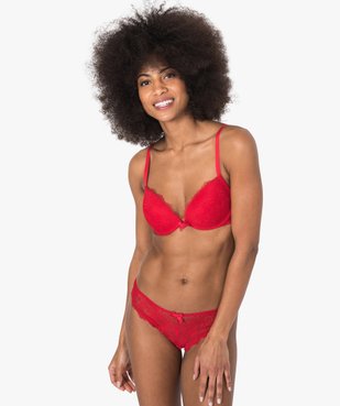 String femme dentelle et plumetis (lot de 2) vue3 - GEMO(HOMWR FEM) - GEMO