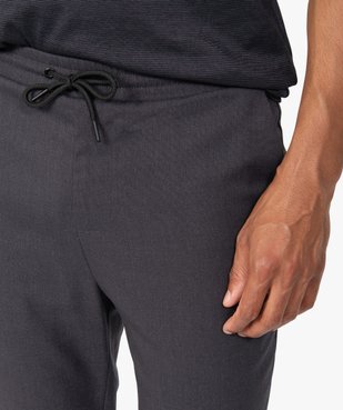Pantalon homme en maille à taille élastiquée vue2 - GEMO (HOMME) - GEMO