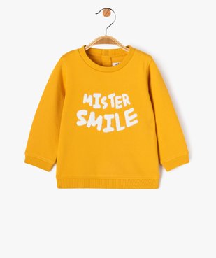 Sweat en molleton doux avec motifs bébé garçon vue2 - GEMO(BEBE DEBT) - GEMO