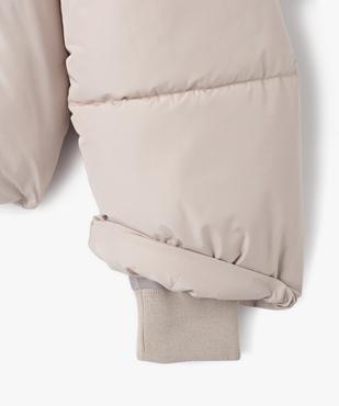 Parka courte et large à capuche fille vue2 - GEMO 4G FILLE - GEMO