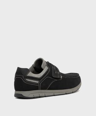 Chaussures bateau confort à scratch homme - G'Flex vue4 - G'FLEX - GEMO