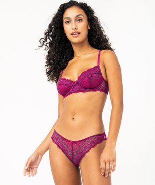 Culottes en dentelle et tulle femme (lot de 2) vue3 - GEMO(HOMWR FEM) - GEMO