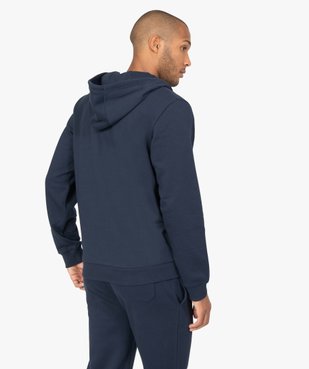 Sweat homme à capuche contenant du coton bio vue3 - GEMO C4G HOMME - GEMO