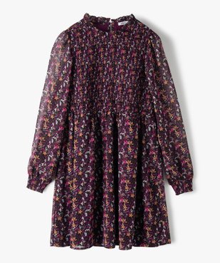 Robe fille imprimée à manches longues vue1 - Nikesneakers (JUNIOR) - Nikesneakers