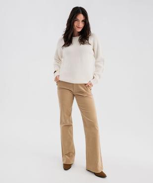 Pull en côtes perlées esprit marinière femme - LuluCastagnette vue4 - LULU CASTAGNETTE GEMO FOR GOOD - GEMO