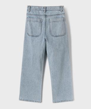 Jean loose en denim 100% coton délavé garçon vue3 - GEMO (JUNIOR) - GEMO