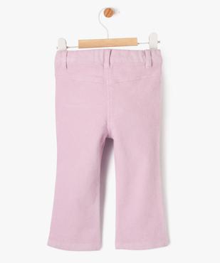 Pantalon en velours côtelé coupe flare bébé fille vue3 - GEMO(BEBE DEBT) - GEMO