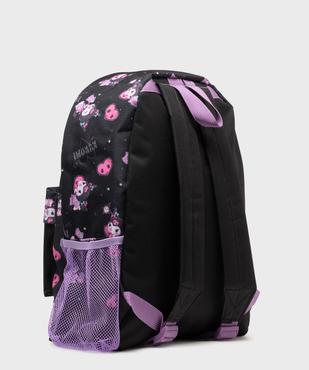 Sac à dos en toile à motifs fille - Kuromi vue2 - KUROMI - GEMO
