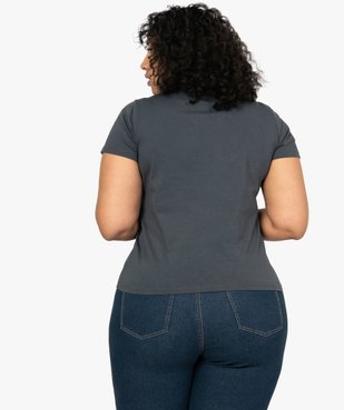 Tee-shirt femme à manches courtes imprimé - Disney vue3 - DISNEY DTR - GEMO