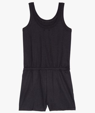 Combishort fille sans manches en jersey vue2 - GEMO (JUNIOR) - GEMO