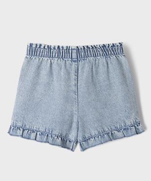 Short en jean à volants avec taille ajustable fille vue6 - GEMO (ENFANT) - GEMO