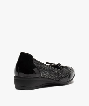 Ballerines femme à détails vernis et semelle intérieure cuir vue4 - GEMO(URBAIN) - GEMO