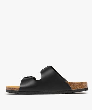 Mules semelle intérieure cuir à reliefs ergonomiques femme vue3 - FOLLOW ME G4G - GEMO