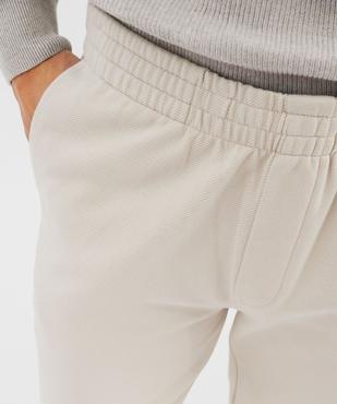 Pantalon en maille sergée casual homme vue2 - GEMO (HOMME) - GEMO