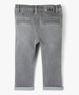 Jean stretch délavé bébé garçon - LuluCastagnette vue4 - LULUCASTAGNETTE - GEMO
