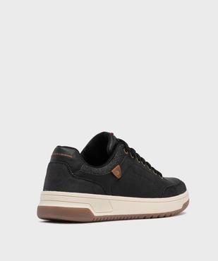Baskets de ville avec col en denim homme - Urban Steps vue5 - URBAN STEPS - GEMO