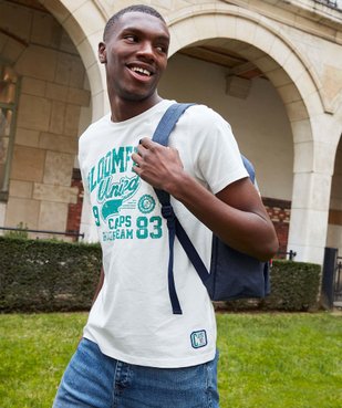 Tee-shirt homme à manches courtes avec inscription - Camps United vue7 - CAMPS UNITED - GEMO