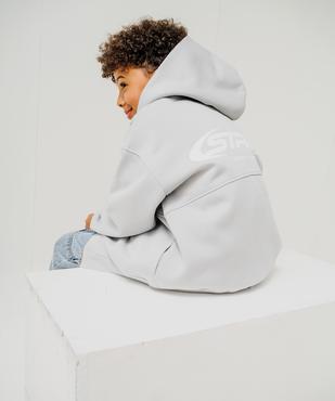 Sweat zippé à capuche coupe ample garçon vue6 - GEMO 4G GARCON - GEMO