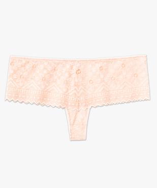 Shorty en dentelle fleurie transparente femme vue4 - GEMO(HOMWR FEM) - GEMO