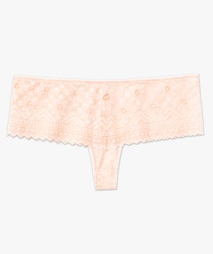 Shorty en dentelle fleurie transparente femme vue4 - GEMO(HOMWR FEM) - GEMO