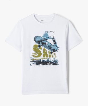 Tee-shirt à manches courtes avec motif streetwear garçon vue1 - GEMO 4G GARCON - GEMO