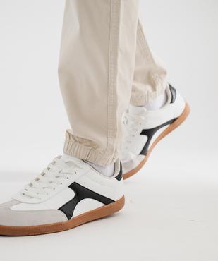 Pantalon cargo coupe straight en coton stretch homme vue4 - GEMO (HOMME) - GEMO