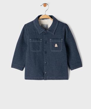 Chemise doublure sherpa avec boutons-pression bébé garçon - LuluCastagnette vue1 - LULUCASTAGNETTE - GEMO
