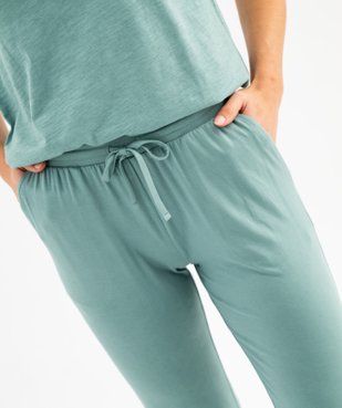 Pantalon de pyjama fluide femme vue3 - GEMO 4G FEMME - GEMO