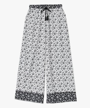 Pantalon de pyjama fluide coupe ample femme vue4 - GEMO(HOMWR FEM) - GEMO