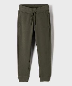 Pantalon de jogging molletonné avec ceinture ajustable garçon vue2 - GEMO 4G GARCON - GEMO